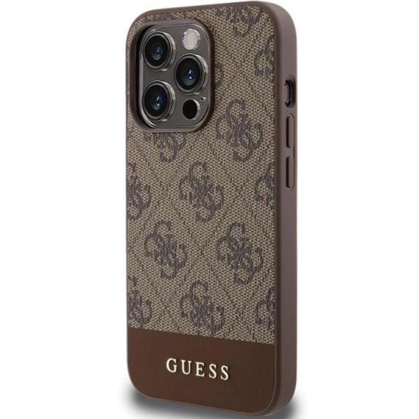 Guess iPhone 15 Pro Max Mobilskal Stripe Collection - Brun