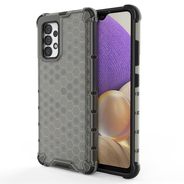 Honeycomb Galaxy A03s Etui Pansret Gelramme - Sort Black