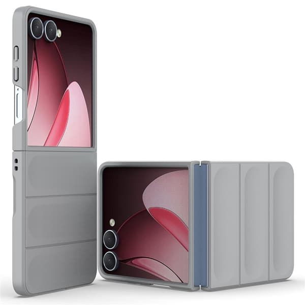 Mobilskal till Galaxy Z Flip7 Anti-Drop TPU Rugged - Ljusgrå Grå