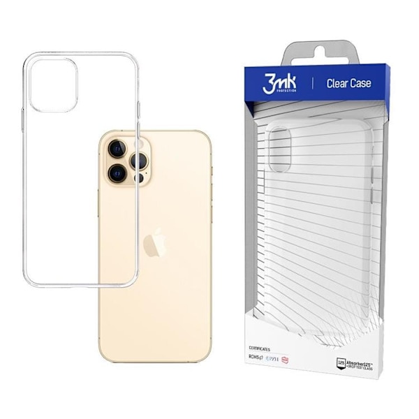 3MK iPhone 12/12 Pro Skal - Clear Transparent