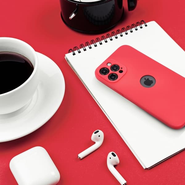 Forcell Blødt Silikon Mat Cover til iPhone 7 Rød Röd