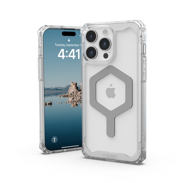 UAG iPhone 15 Pro Max Mobilskal Magsafe Plyo - Ice/Silver