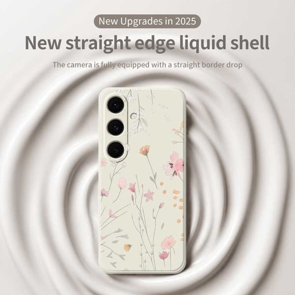 Mobilskal för Samsung Galaxy S26 Plus Blommönster TPU - Grön