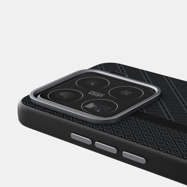 ABEEL Mobilskal till Xiaomi 15 Pro PC TPU Aluminium PU Läder - Textur 3