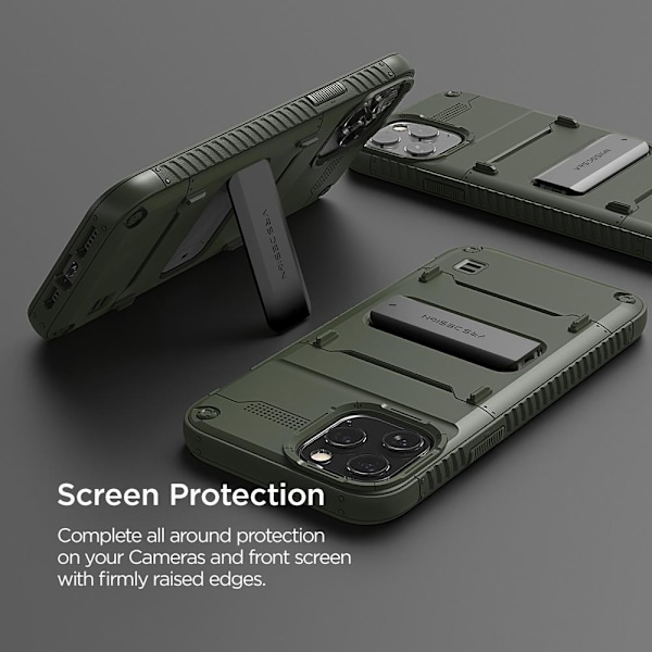 VRS DESIGN Damda QuickStand Skal iPhone 12 Mini - Grön