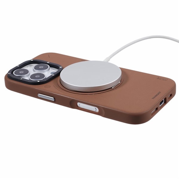 Youngkit Mobilskal till iPhone 16 Pro Max Magafe Rotating Kickstand - Brun Brun