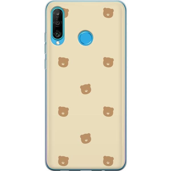 Mobilskal till Huawei P30 lite med Björnmönster