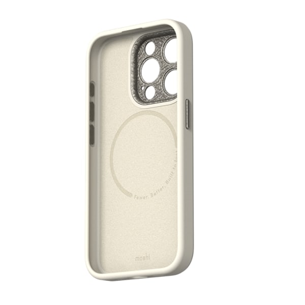 Moshi iPhone 15 Pro Mobilskal Magsafe Napa - Äggtoddy Vit