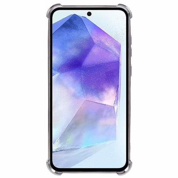 Mobilskal till Samsung Galaxy A55 5G Glitter Gradient Kickstand TPU - Grå