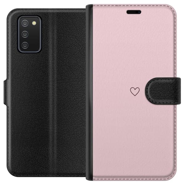 Pungcover til Samsung Galaxy A02s med Lille Hjerte