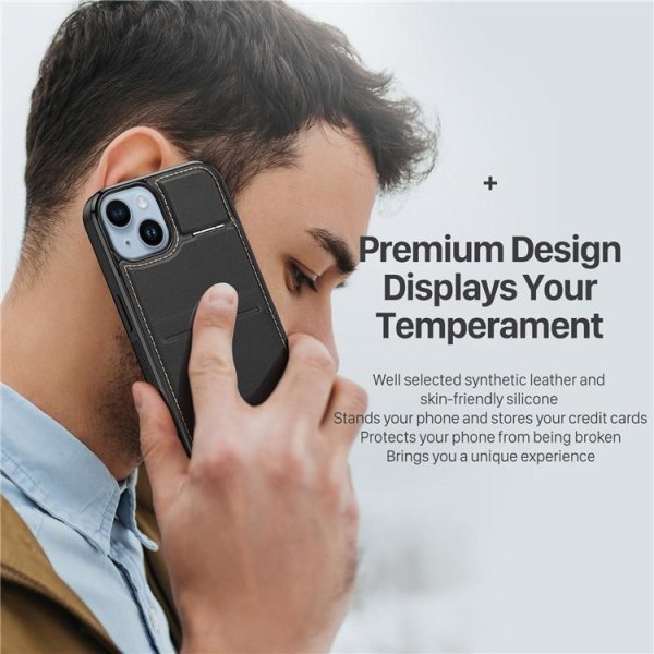 Dux Ducis iPhone 14 Plus Mobilskal Magsafe Korthållare Rafi