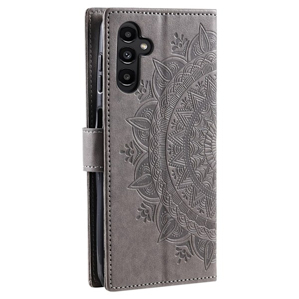 Galaxy S26/S26 Pro Plånboksfodral Imprinted Totem Konstläder - Grå Grå