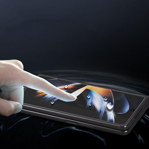 Whitestone [2-Pack] Galaxy Z Fold 5 Härdat Glas Skärmskydd Dome Transparent