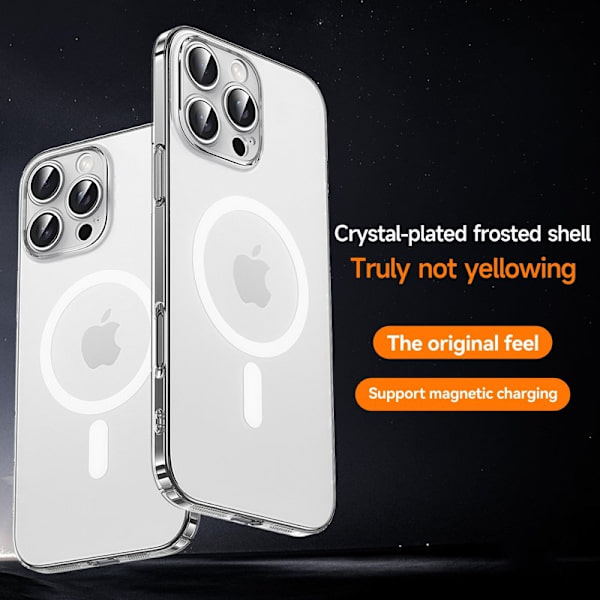 SULADA Mobilskal till iPhone 16 Pro Max MagSafe PC+TPU Matt Transparent