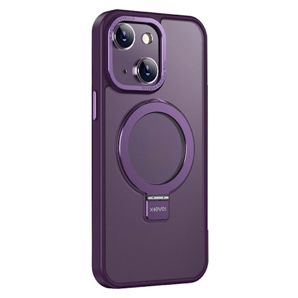 X-LEVEL Mobilskal till iPhone 14 MagSafe Kickstand TPU+PC Lila