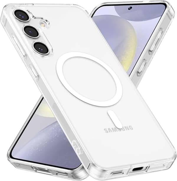 Telefontaske til Galaxy S24 FE Magsafe - Gennemsigtig Transparent