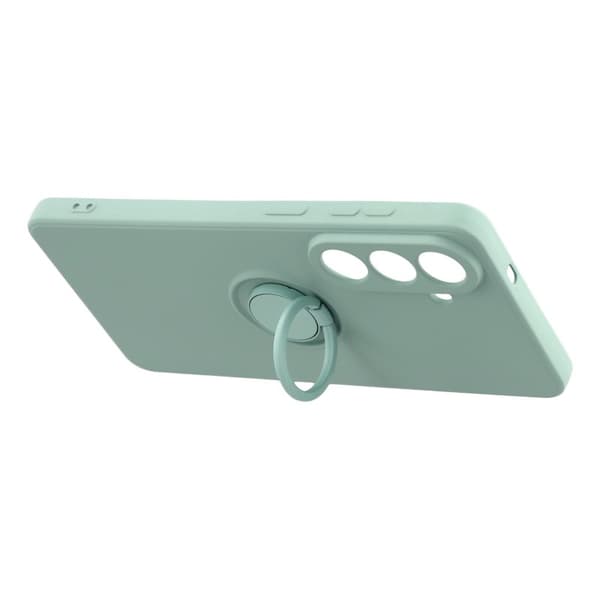 Mobilskal för Samsung Galaxy S26 Silikon med Ring Kickstand - Mintgrön