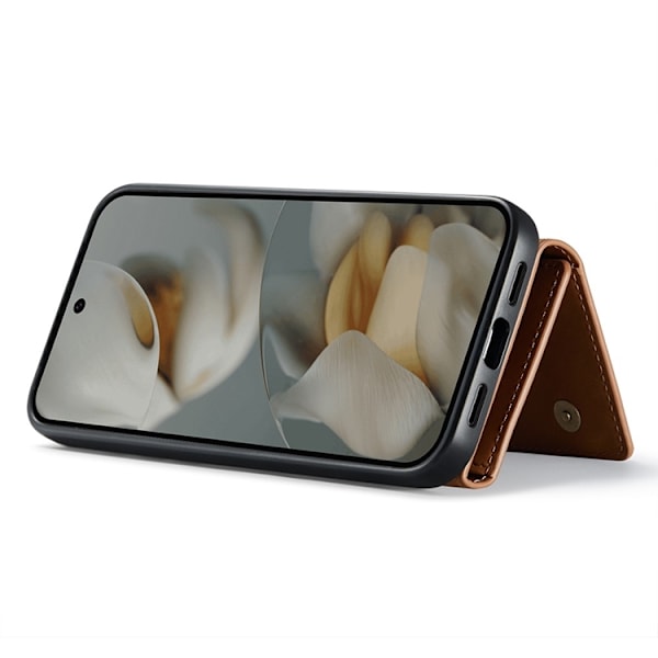 DG.MING Google Pixel 10 Pro/10 Plånboksfodral Detatchable M1 Brun