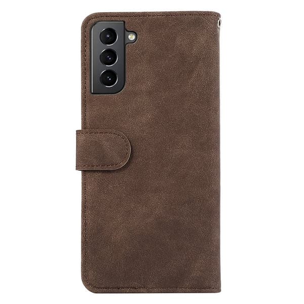 ABEEL Plånboksfodral för Samsung Galaxy S21 5G / S21 4G - Brun