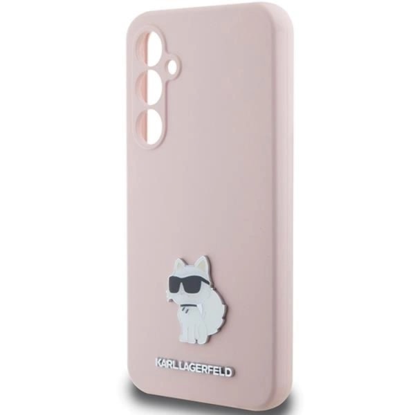 Karl Lagerfeld Galaxy S23 -puhelinkuori Silikoni Choupette - Pinkki