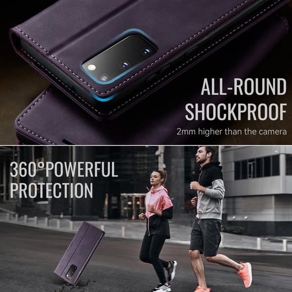 CASEME 033 Mobilskal för Samsung Galaxy S20 5G/4G Lila RFID Blocking