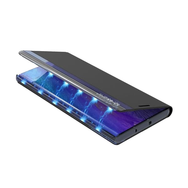 Galaxy A55 Fodral Sleep View med Flap - Blå Blå