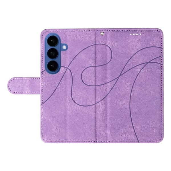 Samsung Galaxy S26 / S26 Pro Plånboksfodral Ställ Konstläder - Lila