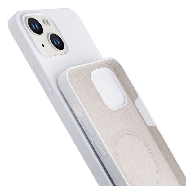 3mk iPhone 14 Plus Mobilskal Magsafe Hardy - Vit