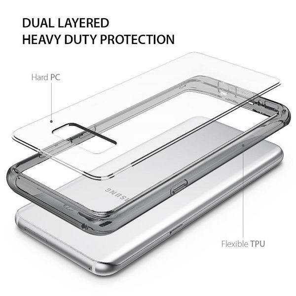 Ringke Fusion Shock Absorption Skal till Samsung Galaxy S8 Plus - Grå grå