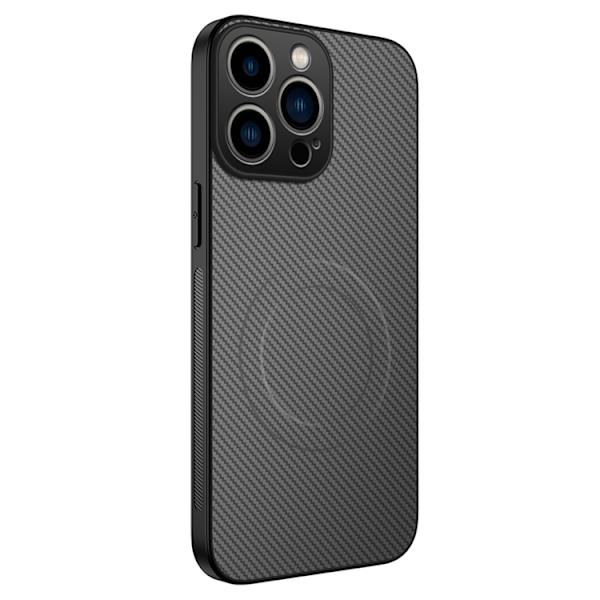 WANLONFENG Mobilskal till iPhone 14 Pro Max MagSafe Carbon TQ Grå