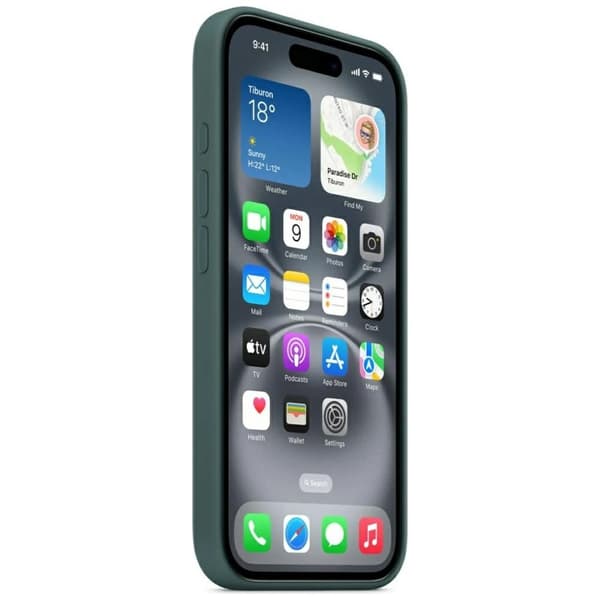 Apple Mobilskal till iPhone 16 MagSafe Silicone - Lake Green
