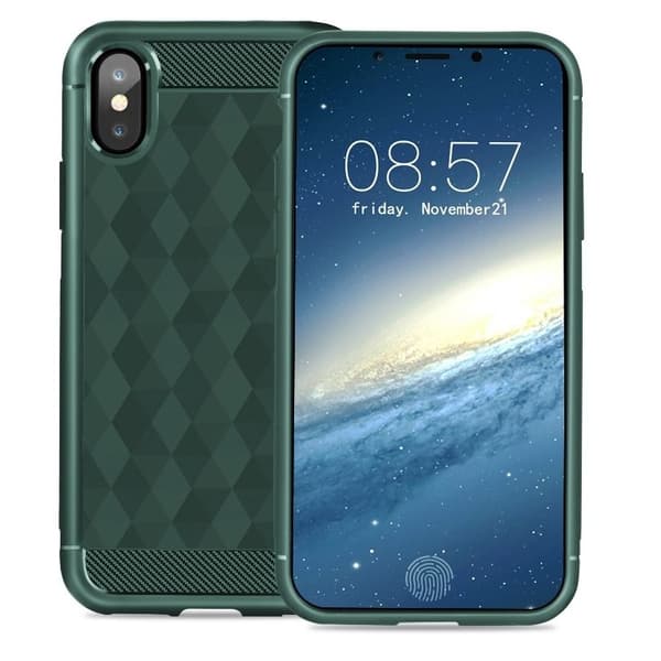 IVSO Geometrisk Sekskantetui til iPhone XS/X - Grøn Green