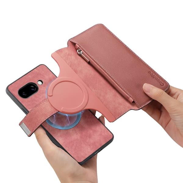 CASENEO Google Pixel 9a Plånboksfodral MW-02 Konstläder - Rosa