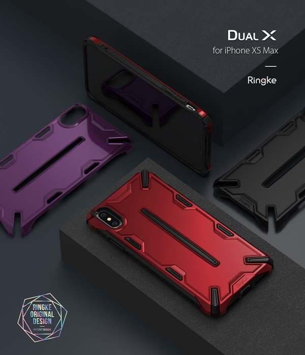 Ringke Dual X Taske til Apple iPhone XS Max - Sort Black