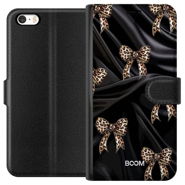 Plånboksfodral till Apple iPhone 5s med Leopard Bow