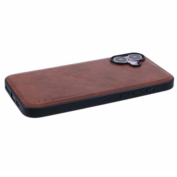 X-LEVEL Bojue-3 Mobilskal till iPhone 16 Plus Hybrid Skydd Brun
