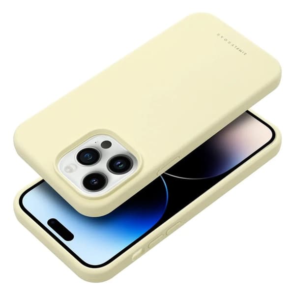 Roar iPhone 14 -puhelimen kuori Roar Cloud Skin - Vaaleankeltainen Gul