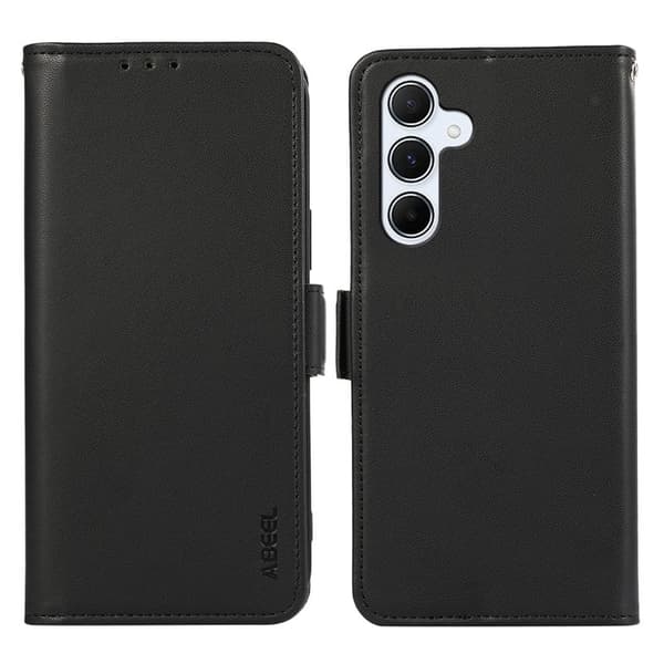 ABEEL Samsung Galaxy S23 FE Plånboksfodral RFID-Skydd Konstläder Svart