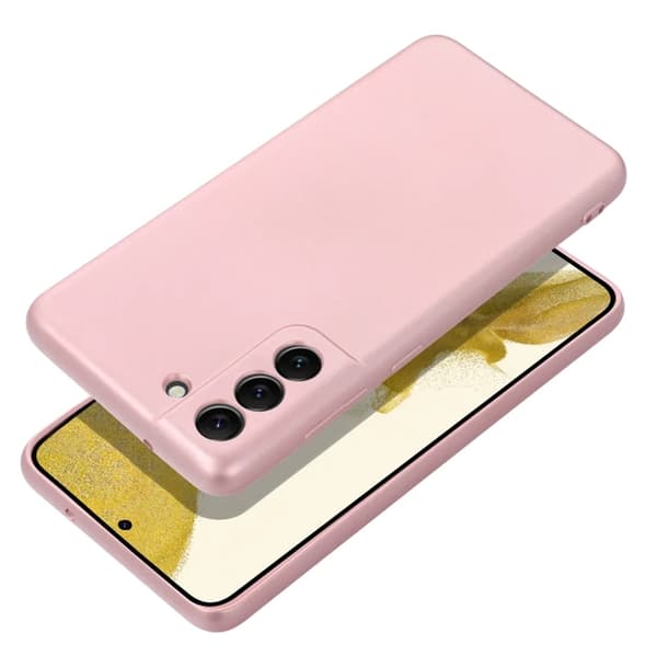 Telefontaske til Galaxy S25 Edge Metallic - Lyserød Rosa