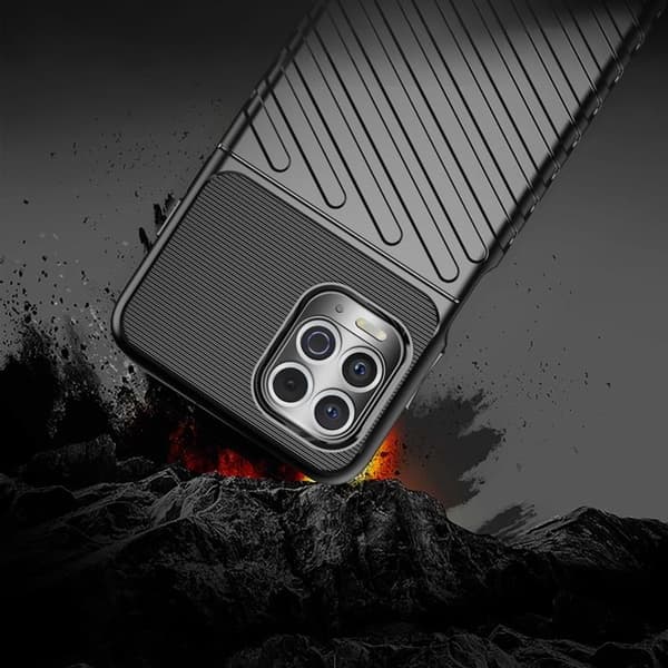 Thunder Fleksibelt Cover Til Motorola Moto G100 - Sort Black