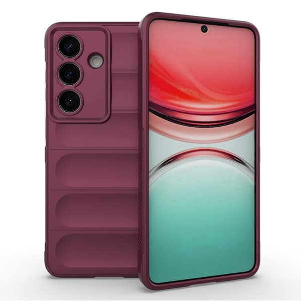 Amorus Mobilskal för Samsung Galaxy S26 Plus Stöttålig TPU - Vinröd