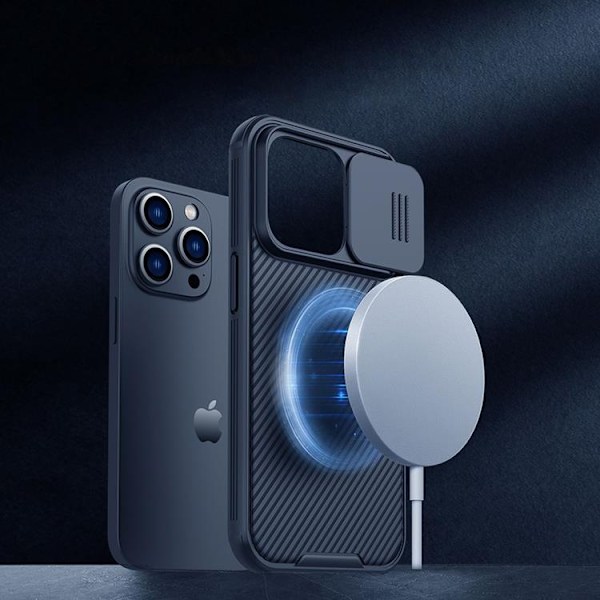 Nillkin iPhone 14 Pro Max Skal CamShield Pro Magnetic - Blå