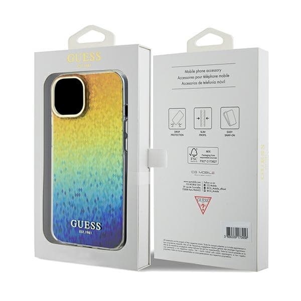 iPhone 14 Skal Facetterad Spegel Disco Iridescent