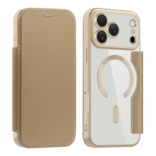 iPhone 17 Pro Max Plånboksfodral MagSafe RFID Guld