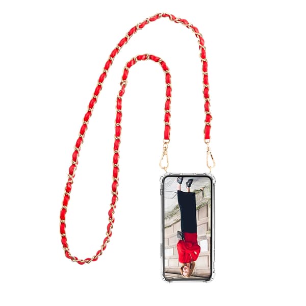 Boom Halsbandsrem Chain Inside - Maroon Brun