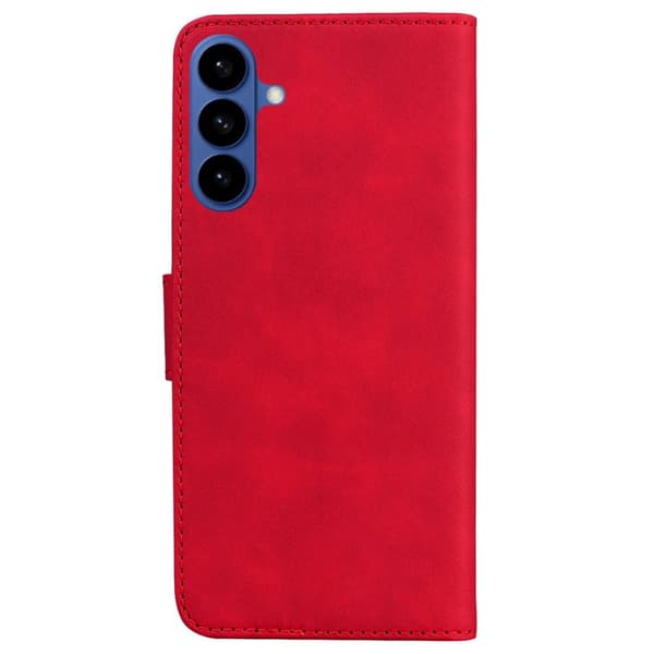 Plånboksfodral för Samsung Galaxy S26 Plus Konstläder - Röd