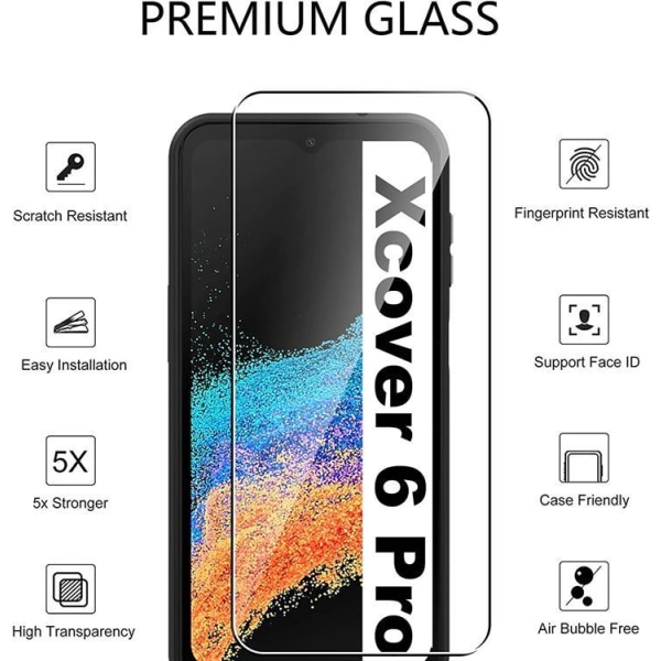 [1-PACK] Galaxy XCover 6 Pro karkaistusta lasista valmistettu näytönsuoja HD - kirkas