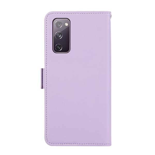 ABEEL Samsung Galaxy S20 FE Plånboksfodral Konstläder RFID-Skydd Lila