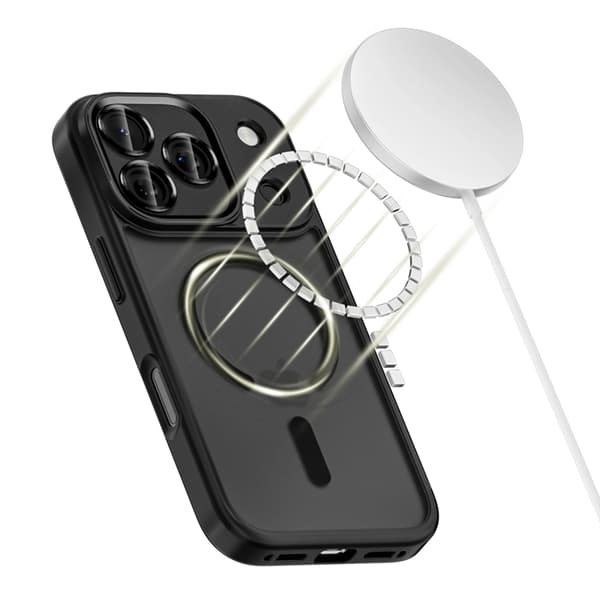 Tech-Protect iPhone 17 Pro Magsafe telefontaske med kameradæksel - sort Svart