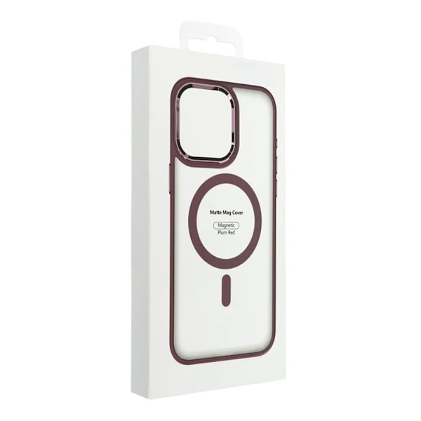 iPhone 15 Pro Mobilskal Magsafe Matte - Röd